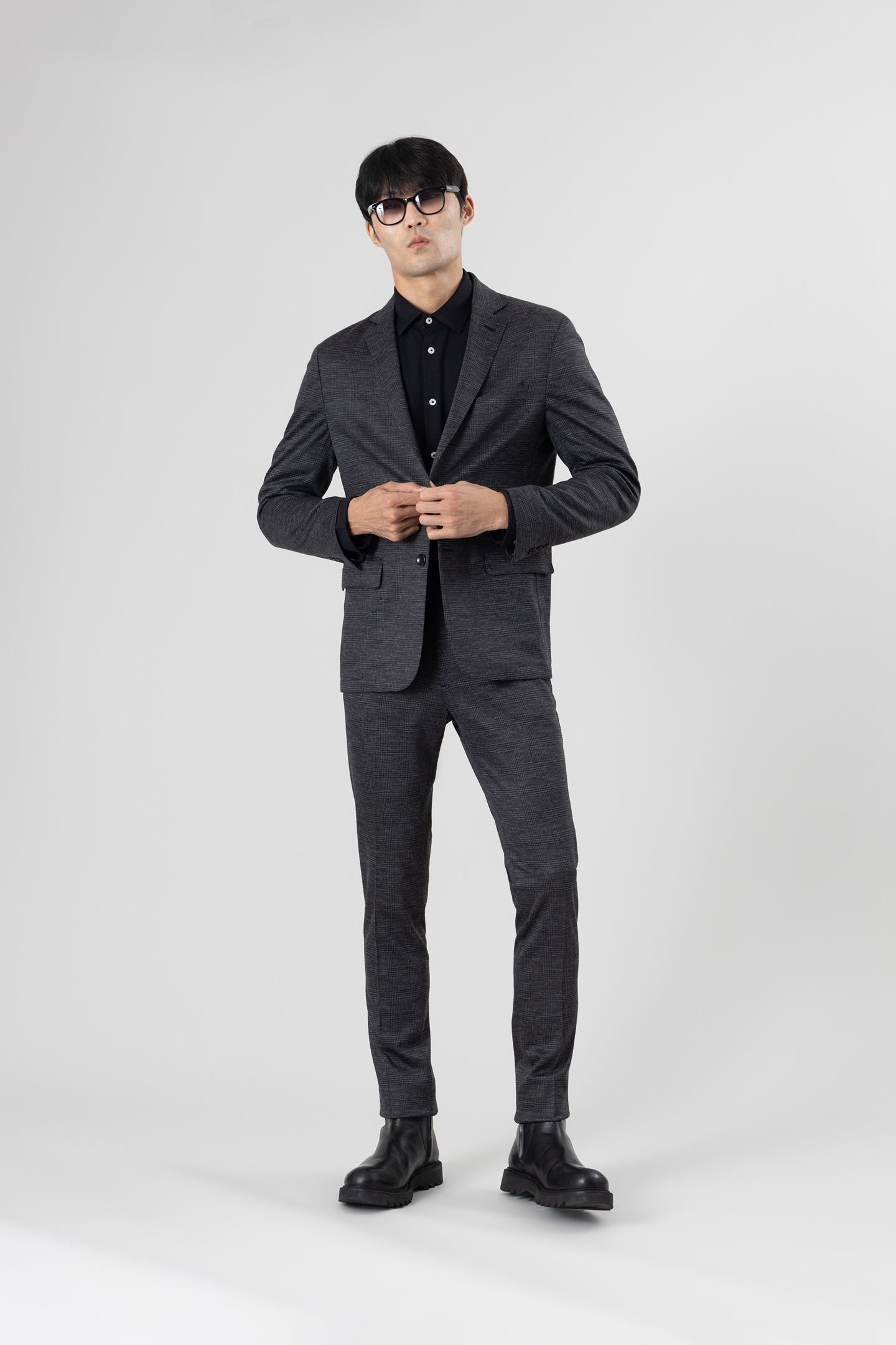 Only & Sons relaxed jersey suit jacket in grey | ASOS